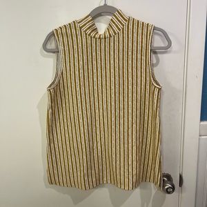 Yellow Stripped Tank Size Medium